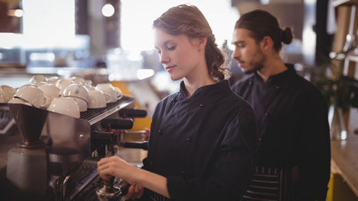 barista working